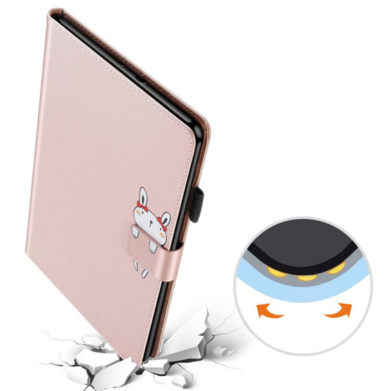 Case for Samsung Galaxy Tab A7 Lite 8.7, with flap, animal, pink