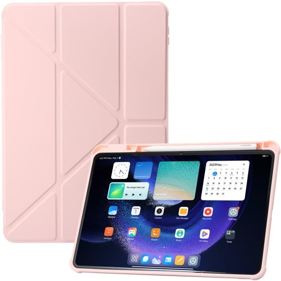 Case for Xiaomi Pad 6 / 6 Pro, Origami, pink with stylus slot