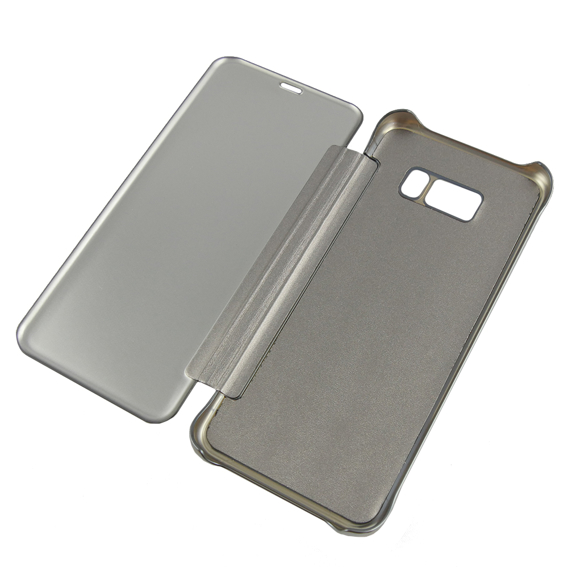 Mirror Flip Cover for Samsung Galaxy S8 Plus - Silver