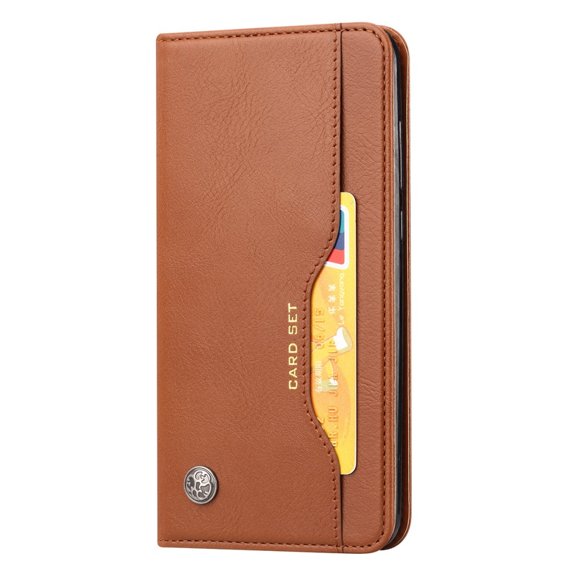 Etui Wallet do Samsung Galaxy A53 5G, Outer Card Slot, Brown