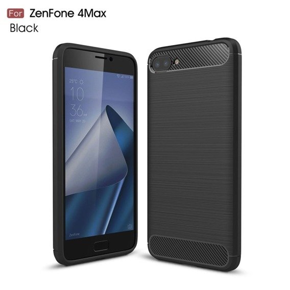 Pancerne Etui ERBORD Karbon do Asus Zenfone 4 Max ZC554KL - Black