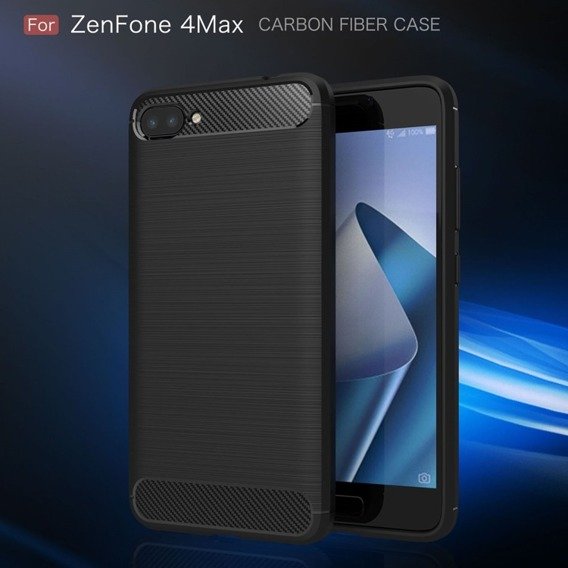 Pancerne Etui ERBORD Karbon do Asus Zenfone 4 Max ZC554KL - Black