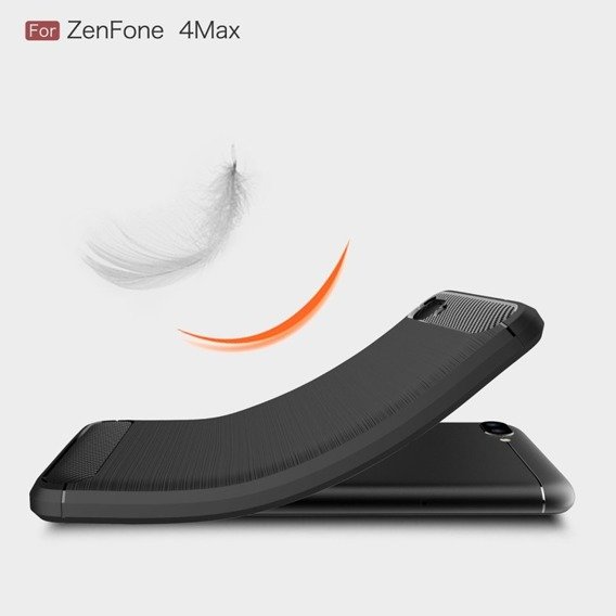 Pancerne Etui ERBORD Karbon do Asus Zenfone 4 Max ZC554KL - Black