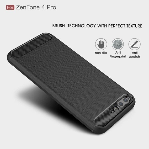 Pancerne Etui ERBORD Karbon do Asus Zenfone 4 Pro ZS551KL - Black