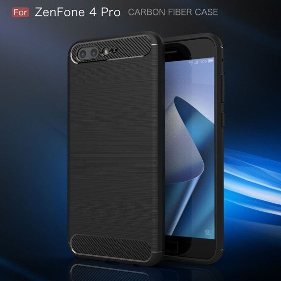 Pancerne Etui ERBORD Karbon do Asus Zenfone 4 Pro ZS551KL - Black