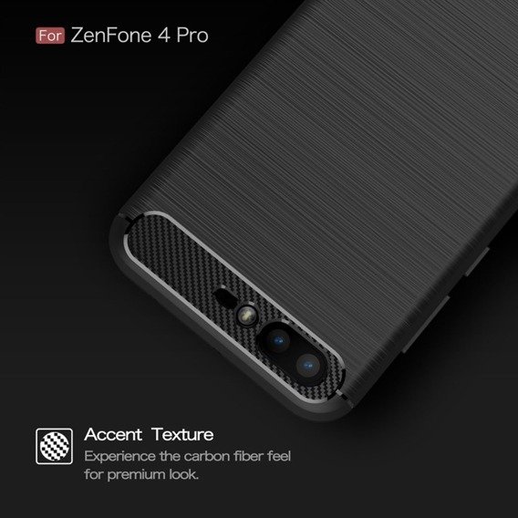 Pancerne Etui ERBORD Karbon do Asus Zenfone 4 Pro ZS551KL - Black