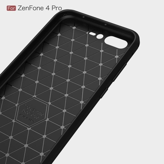 Pancerne Etui ERBORD Karbon do Asus Zenfone 4 Pro ZS551KL - Black
