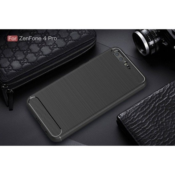 Pancerne Etui ERBORD Karbon do Asus Zenfone 4 Pro ZS551KL - Black